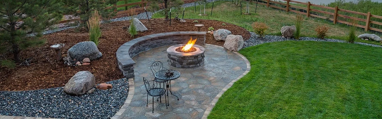 Backyard retreat with interlocking patio