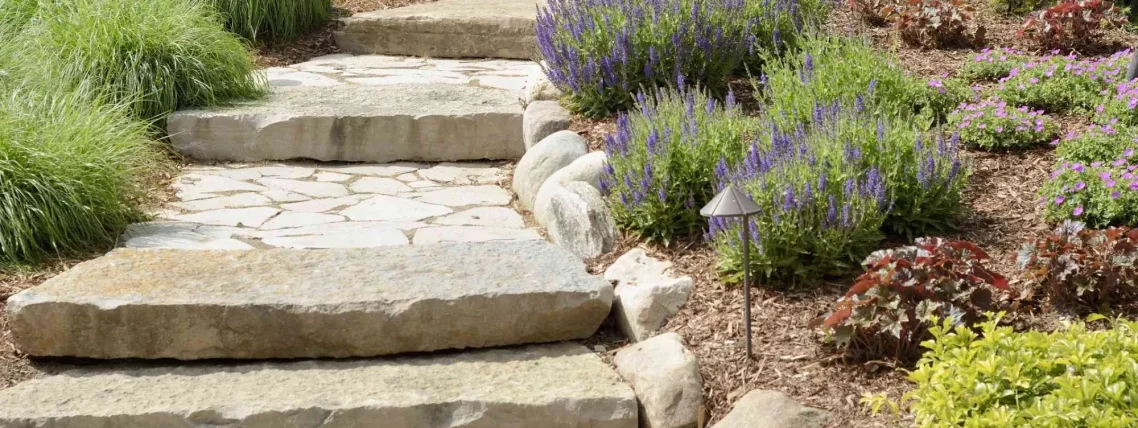 Natural Stone Steps Winnipeg Landscaping Services 