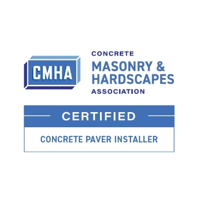 CMHA Concrete Masonry & Hardscapes Association Certified Paver Installer Badge For Genesis Interlocking & Custom Landscaping